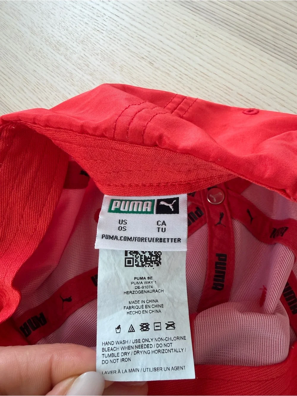 Puma Red Baseball Cap